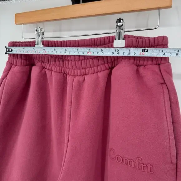 Comfrt Set Berry Minimalist L Hoodie Sweatpants Aesthetic Weighted Loungewear - Picture 8 of 12